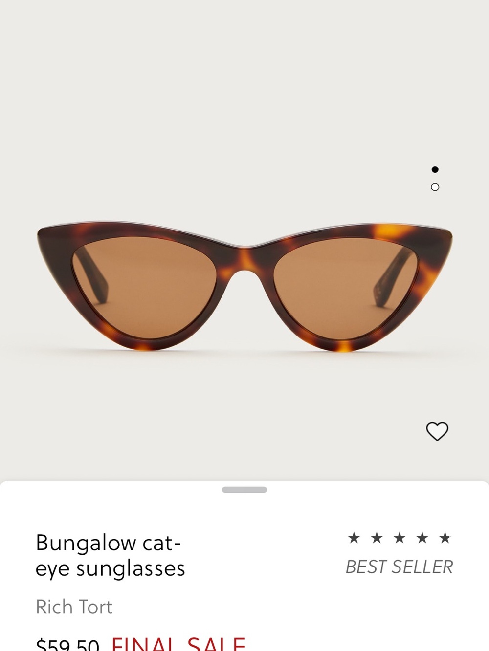J. Crew Rich Tort Cat-Eye Sunglasses - Rich Tort